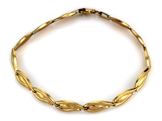 Złota błyszcząca bransoletka