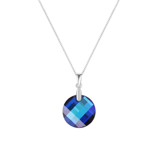 Naszyjnik srebrny 925 Swarovski - koło