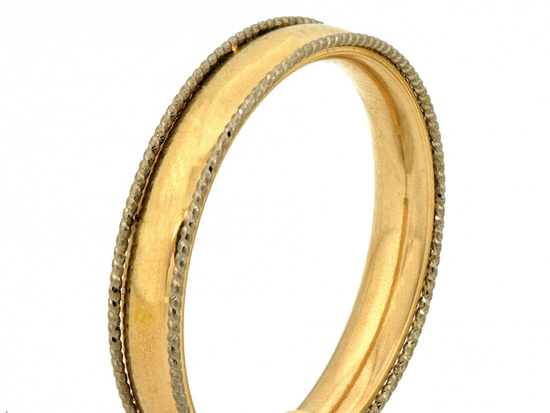 Kolczyki złote koła duże szerokie zdobione 20mm