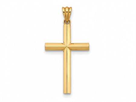 Zawieszka złoty krzyżyk duży wisiorek
