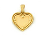 Zawieszka złote serce frezowane zdobione