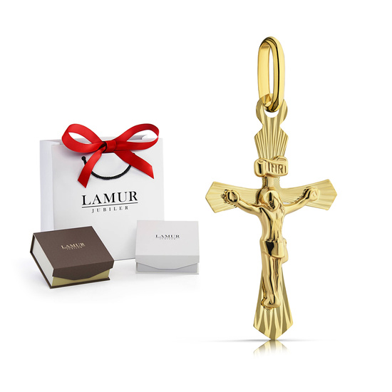 Złoty krzyżyk 585 - zawieszka