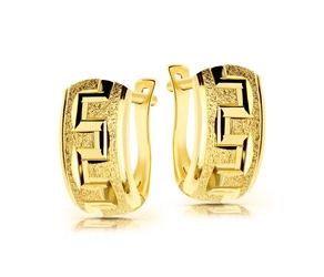 Złote kolczyki 585 - greckie