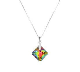 Naszyjnik srebrny 925 Swarovski - kwadrat