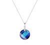 Naszyjnik srebrny 925 Swarovski - koło