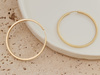 Kolczyki złote koła szarniry 35mm