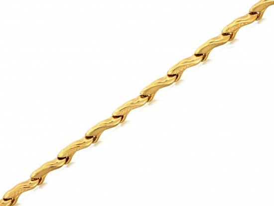 Bransoletka ze złotych elementów ponadczasowa stampato