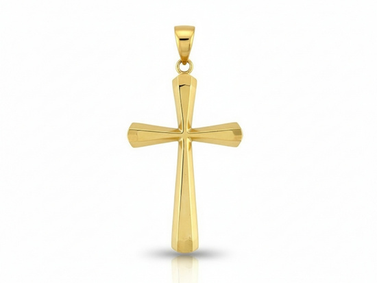 Krzyżyk na łańcuszek złoty prosty uniwersalny