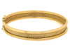 Bransoleta złota sztywna szeroka bangle ekskluzywna