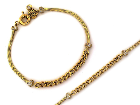 Bransoletka złota subtelna elegancka