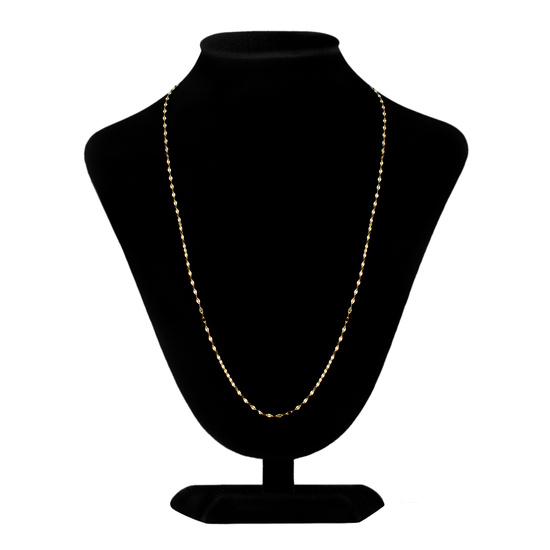 Złoty łańcuszek, naszyjnik 585 finezyjny, blaszkowy