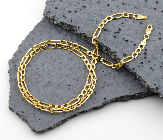 Złoty łańcuszek 585 Figaro 