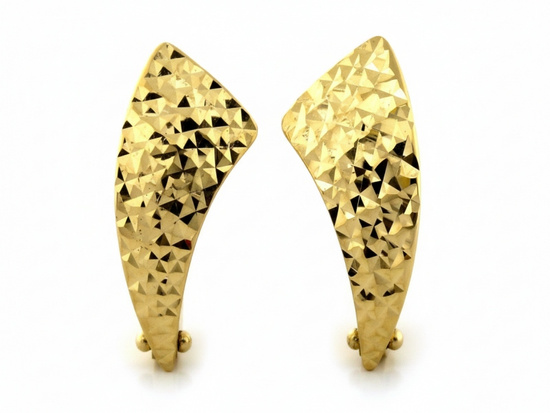 Kolczyki złote angielskie bez kamieni 