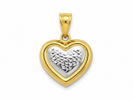 Serduszko złota zawieszka do łańcuszka