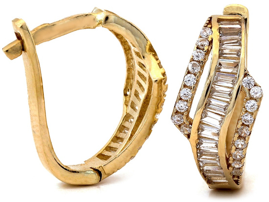 Kolczyki złote wygodne do każdej stylizacji