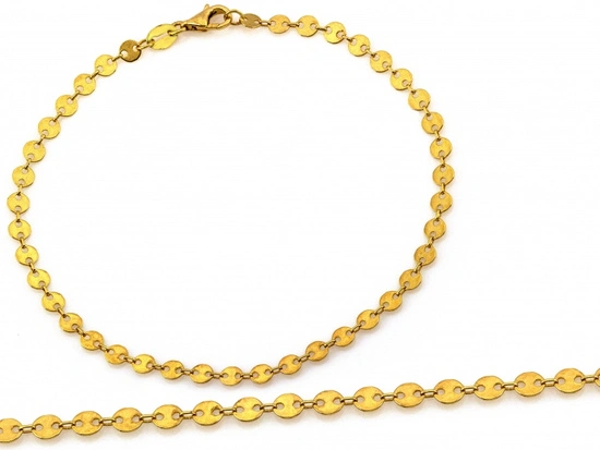 Bransoletka złota z delikatnych kółeczek