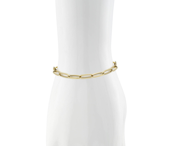 Złota bransoletka 585 nowoczesny ankier 