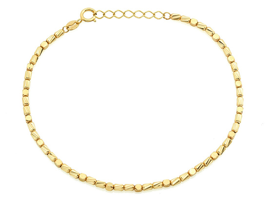 Bransoletka złota z kulkami