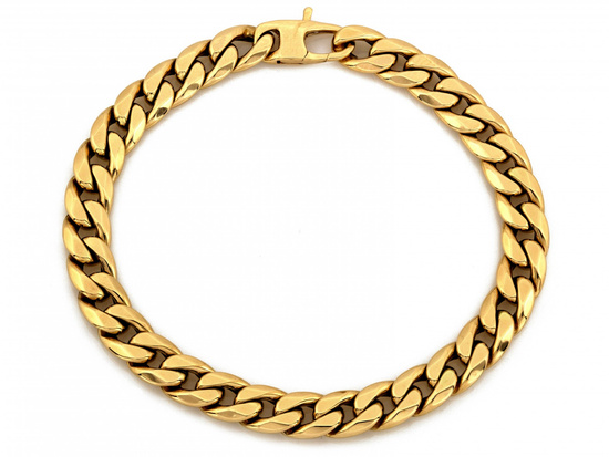 Bransoletka złota gruba pancerka