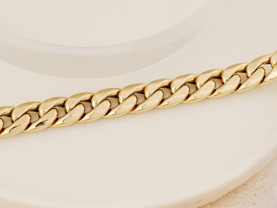 Bransoletka złota gruba pancerka