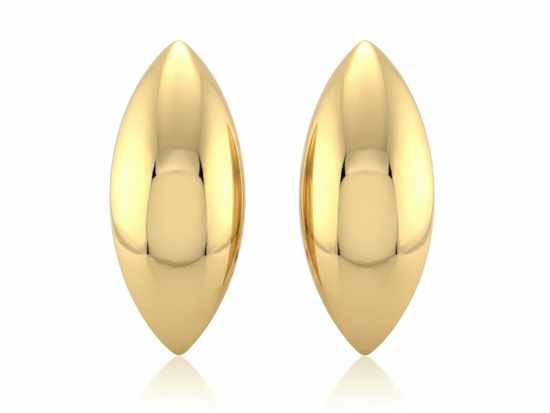 Złote kolczyki angielskie klasyka elegancji