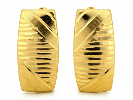 Kolczyki złote angielskie klasyka elegancji