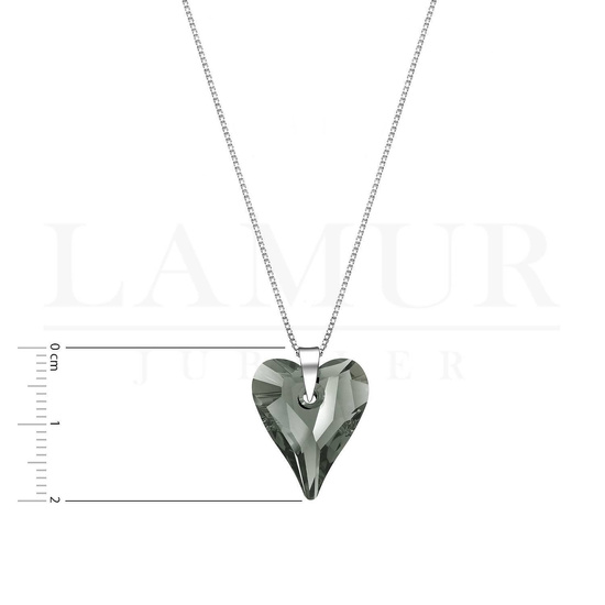 Naszyjnik serce Swarovski