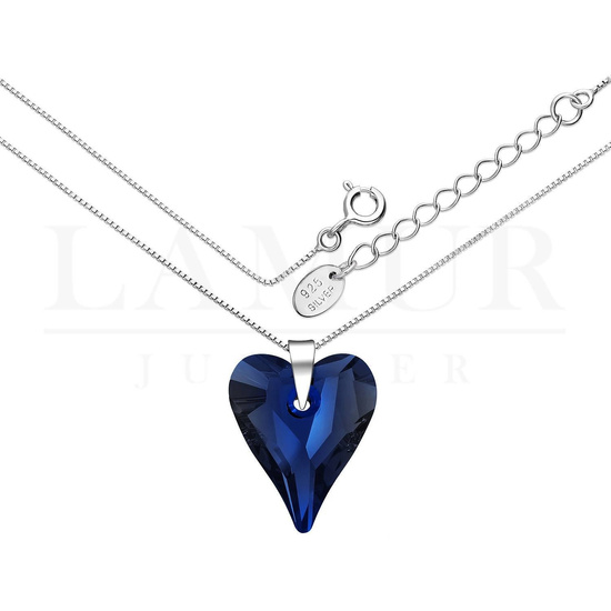 Naszyjnik serce Swarovski