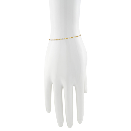 Złota bransoletka 585 blaszkowa, finezyjna