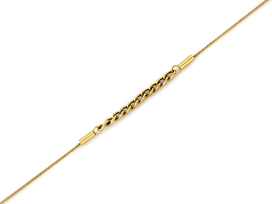 Złota bransoletka łańcuszkowa