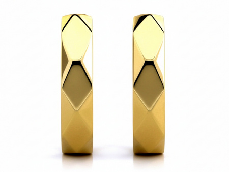 Kolczyki złote angielskie bez kamieni