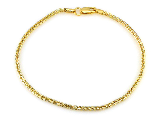 Bransoletka złota lisi ogon 1.5mm