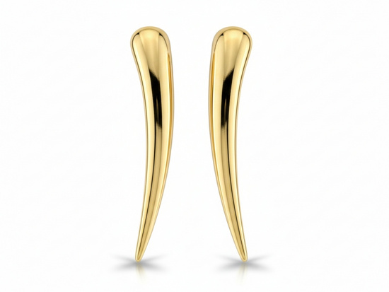 Złote kolczyki nausznice