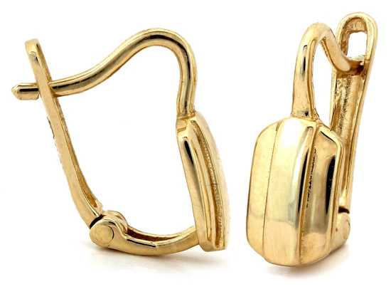 Kolczyki złote angielskie dyskretne eleganckie