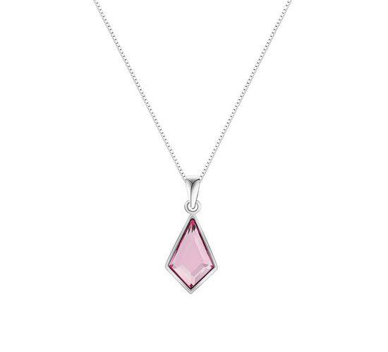 Naszyjnik srebrny 925 Swarovski - romb