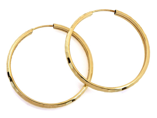 Kolczyki złote koła 29mm