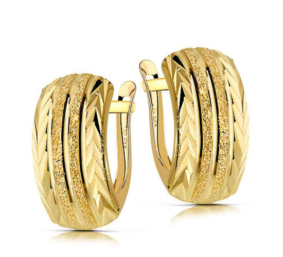 Złote kolczyki 585 - klasyczne