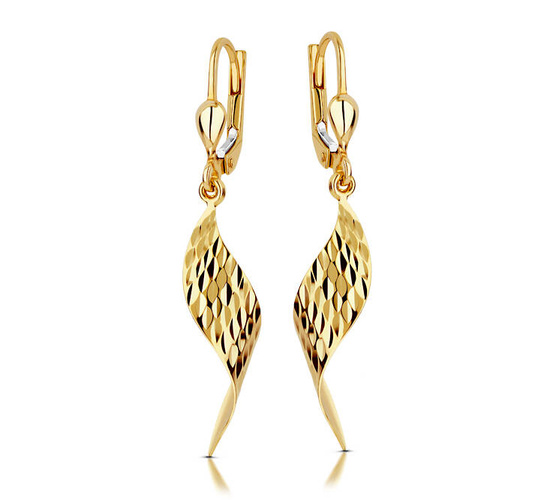 Złote kolczyki 375 - wiszące