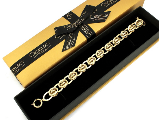 Bransoletka złota z dużych masywnych ogniw