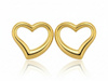 Kolczyki złote serduszka na sztyft