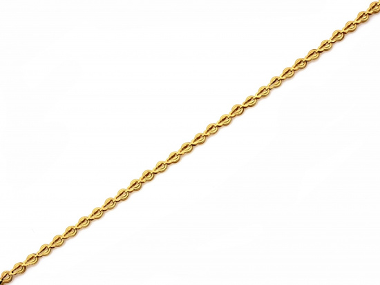 Bransoletka złota z ażurowych składanych elementów