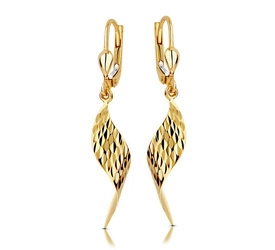 Złote kolczyki 375 - wiszące 