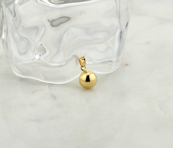 Złota zawieszka 585 kulka, kuleczka