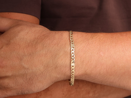 Bransoletka złota gruba pancerka